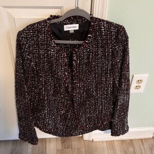 Calvin Klein Tweed Jacket and Skirt Suit